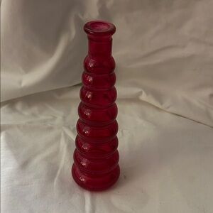 Red Glass Vase